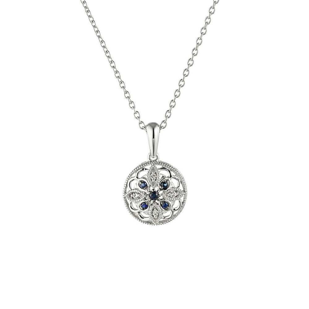 Silver Blue Necklaces