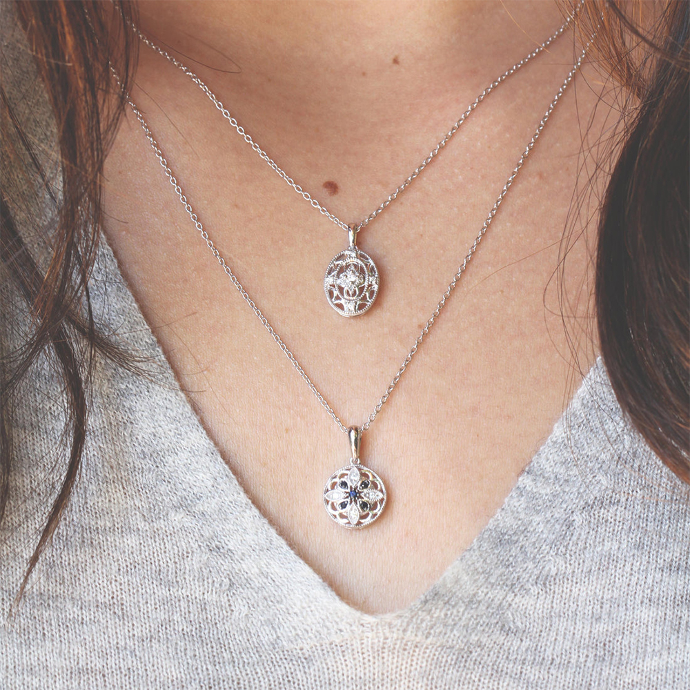 Silver Blue Necklaces - Image 3